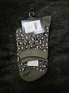 Olive Leopard Socks